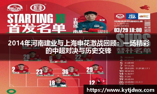 2014年河南建业与上海申花激战回顾：一场精彩的中超对决与历史交锋